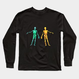 dancing skeleton Long Sleeve T-Shirt